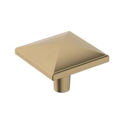 (12) Amerock – Extensity – 1 1/2″ (38mm) Square Knob in Champagne Bronze