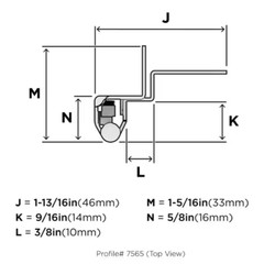 Amerock BPR7565G10 3/8″ Inset Wrap Cabinet Hinge, Satin Nickel, Pack of 2 Hinges
