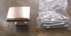 1-1/2 in. (38 mm) Brushed SS Cabinet Knobs (Qty-16) (N-6)