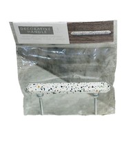 4.75″ length & center to center is 3 1/8″; rod is 1.5″ length Terrazzo Handle