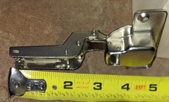 Salice FAG Thick Door Hinge 94degree Half Overlay Self Closing 40mm CFA7G99 Self