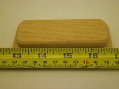 [15] Oak Unfinished Cabinet FURNITURE Handle RECESSED Pulls Knob RL