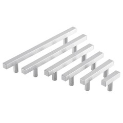 Modern Cabinet Handles Pulls Kitchen Door Drawer T Knobs Stainless Steel LOT
