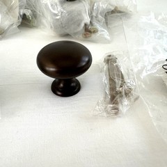 (11) Top Knobs 1-1/4 Inch Mushroom Cabinet Knobs #M753 Oil Rubbed Bronze NEW