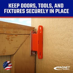 Master Magnetics Ceramic Universal Magnet Latch with Strike-Plate – Strong He…