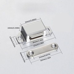 2/8PCS Magnetic Cabinet Door Catch Latch Kitchen Cupboard Wardrobe Door Magnet