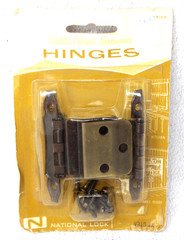 National Lock Cabinet Hinges Vintage 3/8 Inset – V310-4A NOS Replacement