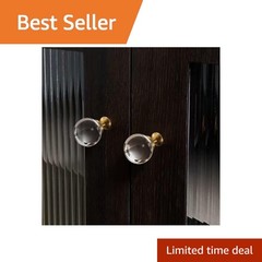 Guank 6 Pack Bubble Glass Knobs 1.14″