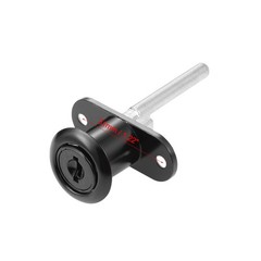 2PCS 16mm Cylinder Diameter Drawer Lock Black