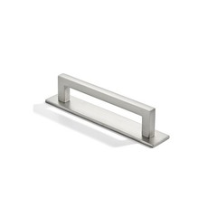 33/4 Inch Hole Center Brushed Satin Nickel Cabinet Pull Backplate 5 Pack