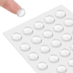320 Pcs Clear Cabinet Door Bumpers Self Adhesive Silicone Drawer Stops