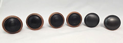 Mixed Lot of 6 Oil Rubbed Bronze Copper Cabinet Knobs Drawers Crafts Upcycle
