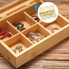 Small Jewelry Box Hinge 1-1/4 inch, 10 Pack 180-degree Butterfly Hinge, Gold