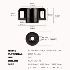 Keenkee 4 Pack Magnetic Cabinet Door Catch with Neodymium Magnet Cabinet Latch
