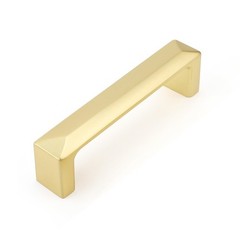 3 Inch/76mm Hole Center Brushed Gold Zinc Alloy Cabinet Drawer Pulls 5 PCS