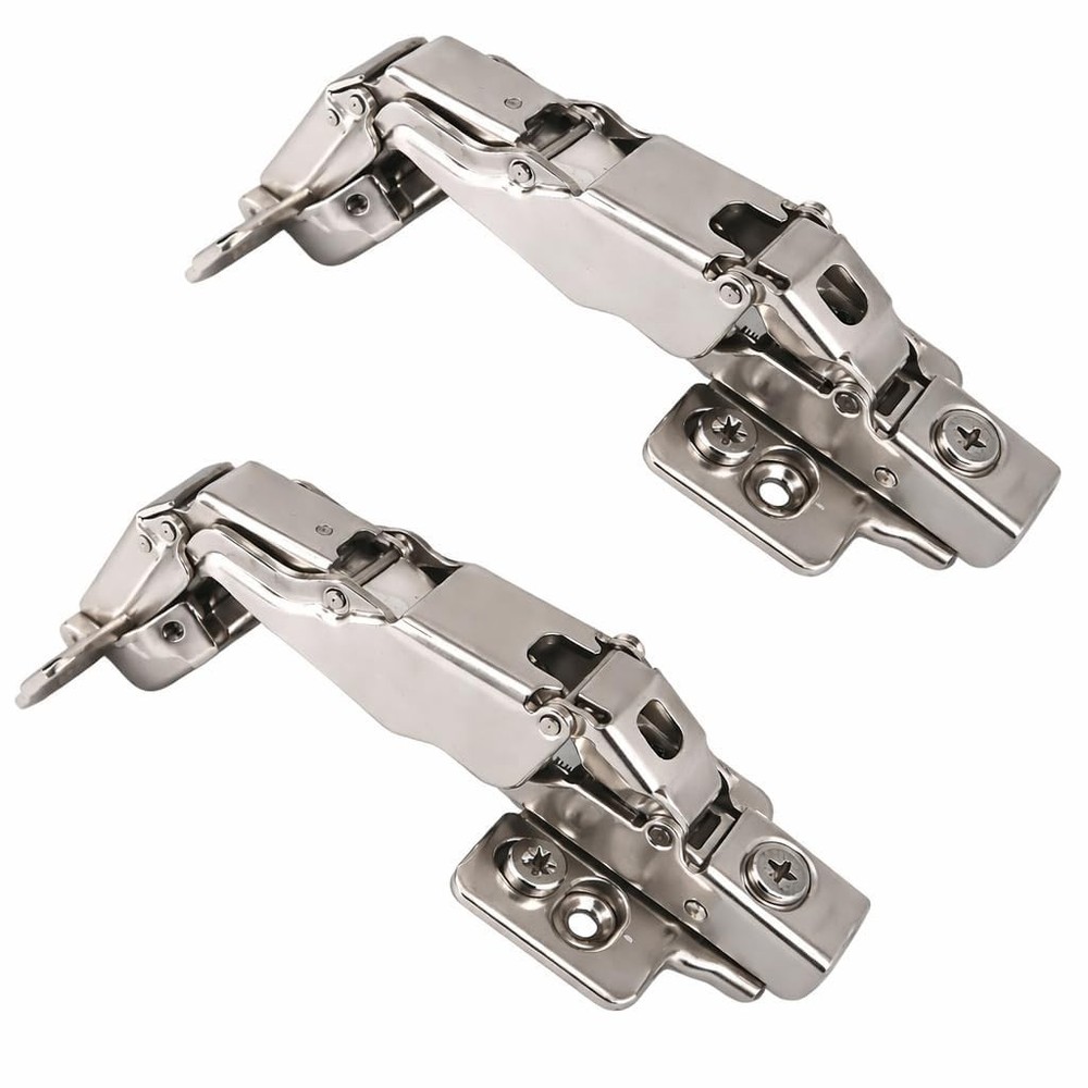 Berta 2-Pack 165 Degree Hinges 165 Soft Close, Brushed Nickel
