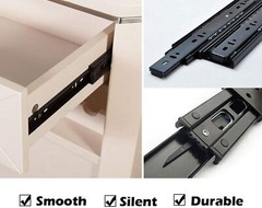 Probrico Soft Close Full Extension Drawer Slides Ball Bearing Side or Rear Mount