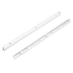8Pcs 12 Inch Drawer Slides Plastic Guide Rails Side Mounted Rails White