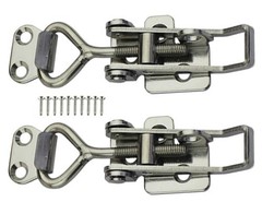 Adjustable Buckle Cabinet Boxes Lever Handle SK-2S,Range:97-123mm, Silvery