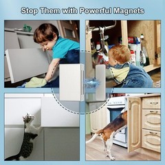Adhesive Magnetic Door Catch – 4 Pack for Cabinets and Drawers