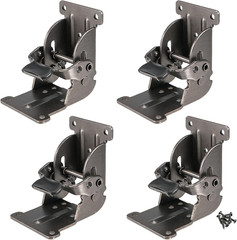 4 PCS Self Locking Folding Hinge, 0-90-180 Degree Foldable Leg Hinge Support Bra