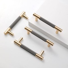 12 Pack 33/4 Inch 96mm Barrel Gold Grey Aluminum Kitchen Cabinet Pull Handle