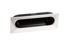 Sugatsune UT105S Satin Stainless Steel 4-1/8” Snap-in Recessed Flush Pull Handle
