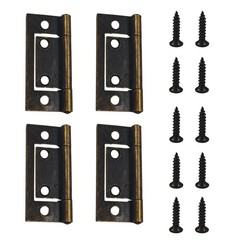 4PCS 2″ x 0.9″ Non-Mortise Cabinet Hinges, Door Hinge with Mounting Screws, V…
