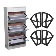 4PCS 10.2×7.9in Shoe Drawer Hinge,Shoes Drawer Cabinet Hinges Flip Frames Sho…