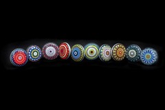 10 handmade Marrakesh multicolour drawer knob mosaic ceramic pulls cabinet knobs