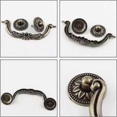 Elegant Bronze Drawer Pulls: 5 Piece 6.2 Inch Drop Bail Handles for Furniture