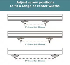 12pk Liberty Inclination. Adjusta-Pull 2″ to 8-13/16″ Satin Nickel Drawer Pulls