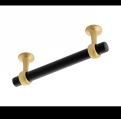Qty: 10 B077523-MBBGB Ostia 3-3/4″ Cabinet Pull Matte Black/Brushed Gold