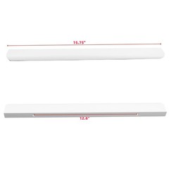 LC LICTOP 15.7″ White Curved Edge Finger Pull Handles 10-Pack Cabinet Drawer