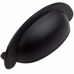 GlideRite 2-1/2″ CC Small Cabinet Drawer Cup Bin Pull Matte Black – 87600-MB-1