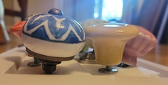 Lot of 12 Ceramic Bright Colorful Varied/unique Drawer Knobs