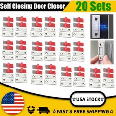 20 Set Strong Magnetic Door Closer Punch-Free Latch Cupboard Ultra Thin Closures
