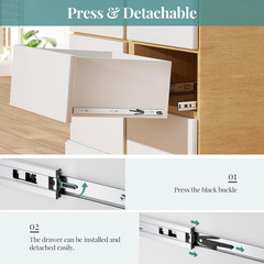 22″ Soft Close Drawer Slides, 5 Pairs, 100LB Capacity, Full Extension