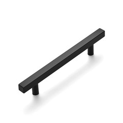1 Pack 7.38” Square Cabinet Pulls Matte Black Stainless Steel Kitchen Drawer…
