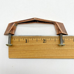 Vtg Ajax Chevron Arch Boomerang Polished Copper Cabinet Pull 2.75″ – Lot of 2