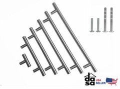 Modern Stainless Steel Cabinet T Bar Pull Handle Brushed Nickel 2″-10″