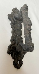 LARGE PULL HANDLE Ornate Cast Iron for Dresser Drawer Inside or Outside Gate