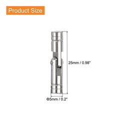 uxcell 18Pcs Invisible Brass Barrel Hinge, 25x5mm Concealed Hinges,