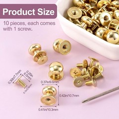 Miniature Gold Dresser Knobs 10 Sets Perfect for New Furniture Projects
