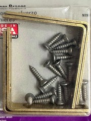 3-pack 4/PC lot National Hardware N190-843 Brass Corner Brace 2-1/2″ x 5/8″