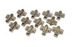 (12 pcs) Salice BARGL39F/16, 3mm Steel Mounting Plate, 2 Cam, Screw-on