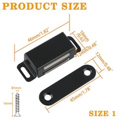 Alise Magnetic Cabinet Door Catch 4Pcs,Cabinet Door Magnets Catches Magnetic Doo