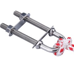 2X Boat Stern Bow Eye Marine Stainless Steel 4-1/2″ U Bolt Tie Down
