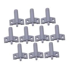 10Pack Grey/White Kitchen Door Stop Drawer Closer Damper Buffers And Screws A