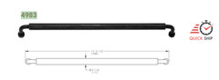 Baldwin Estate 4983-102 Hollywood Hills Appliance Pull 15″ C-C Oil Rubbed Bronze